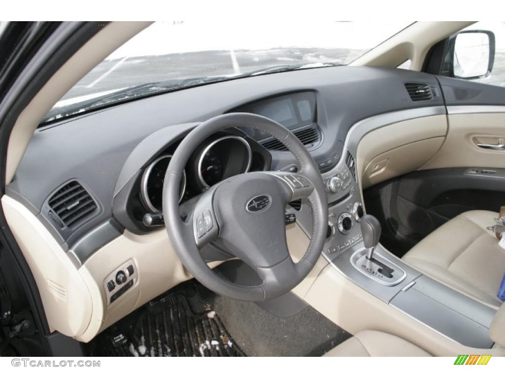 Desert Beige Interior 2008 Subaru Tribeca Limited 7 Passenger Photo #44462498