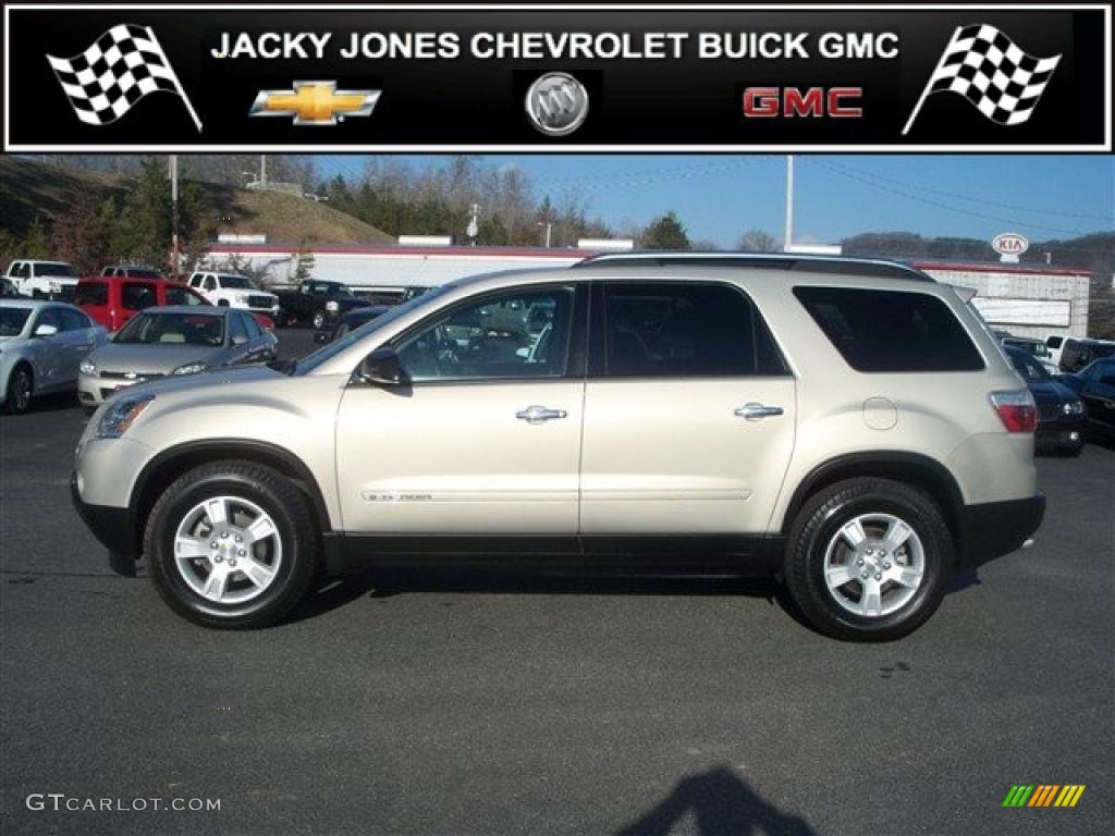 2007 Acadia SLE AWD - Gold Mist Metallic / Ebony photo #1