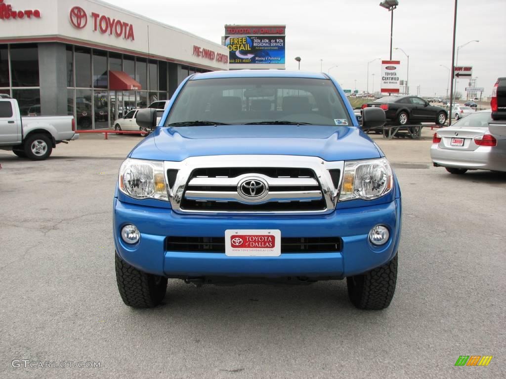 2008 Tacoma V6 PreRunner TRD Double Cab - Speedway Blue / Graphite Gray photo #3