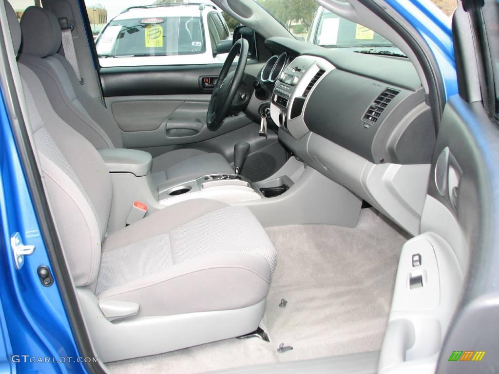 2008 Tacoma V6 PreRunner TRD Double Cab - Speedway Blue / Graphite Gray photo #10