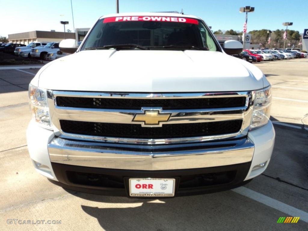 2008 Silverado 1500 LT Extended Cab - Summit White / Ebony photo #5