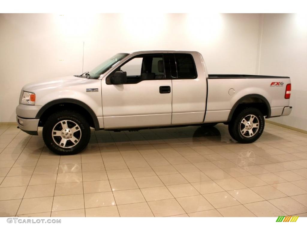 2004 F150 FX4 SuperCab 4x4 - Silver Metallic / Black/Medium Flint photo #4