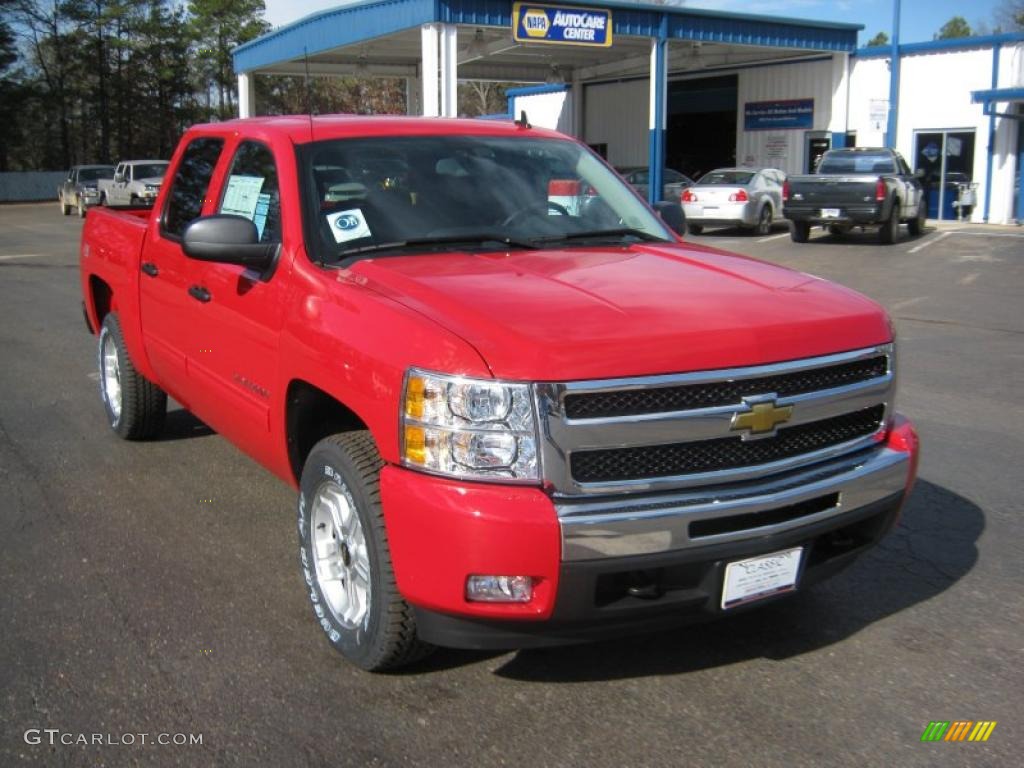 2011 Silverado 1500 LT Crew Cab 4x4 - Victory Red / Ebony photo #7