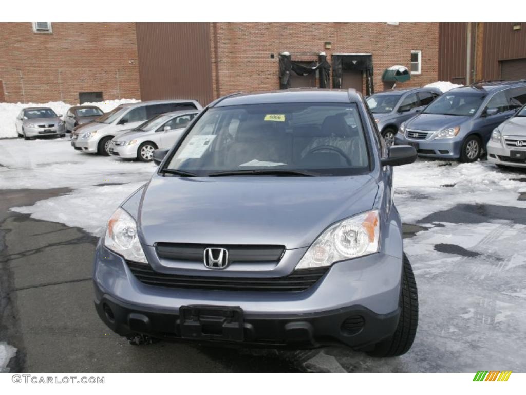 2008 CR-V LX 4WD - Glacier Blue Metallic / Gray photo #2