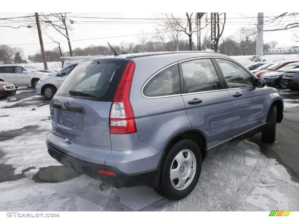 2008 CR-V LX 4WD - Glacier Blue Metallic / Gray photo #6