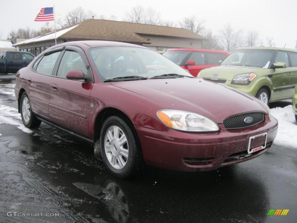 2005 Taurus SEL - Merlot Pearl Clearcoat / Medium/Dark Flint photo #1