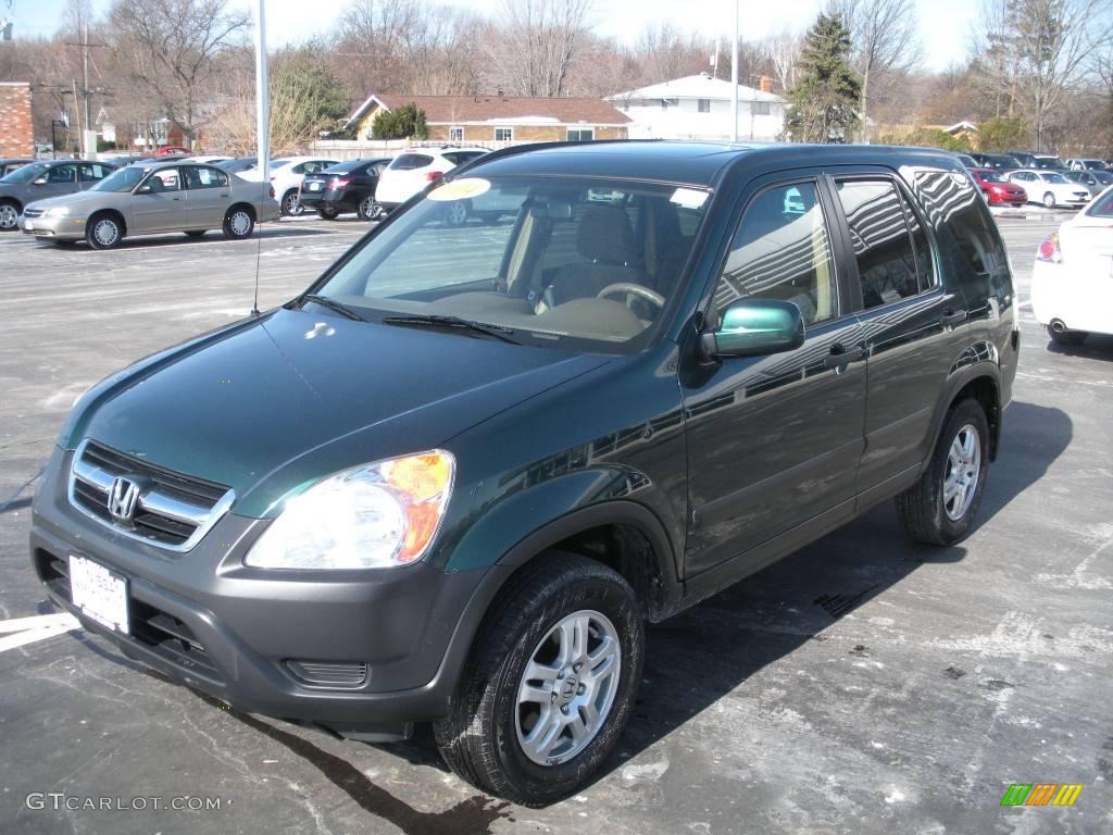 2004 CR-V EX 4WD - Clover Green Pearl / Saddle photo #1