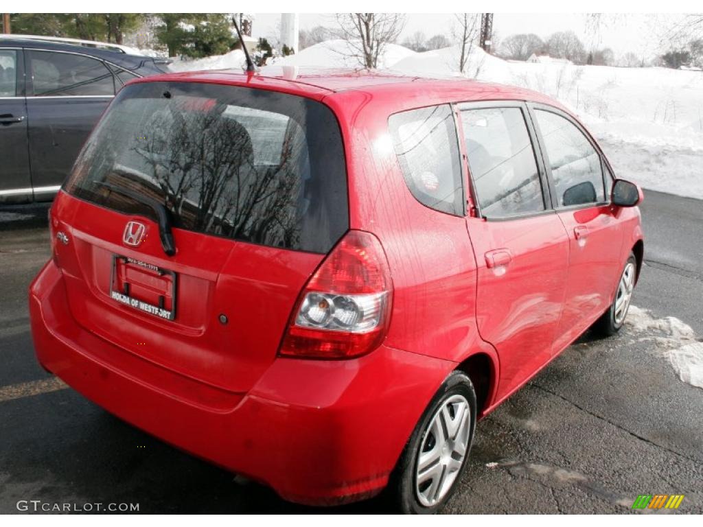 2008 Fit Hatchback - Milano Red / Black/Grey photo #5