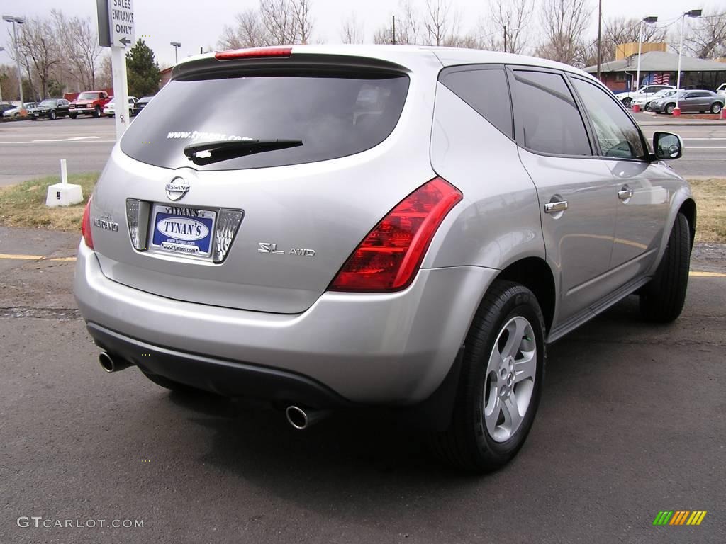 2005 Murano SL AWD - Sheer Silver Metallic / Charcoal photo #4