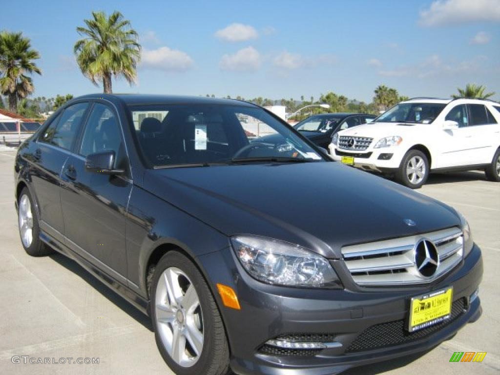 2011 C 300 Sport - Steel Grey Metallic / Black photo #1