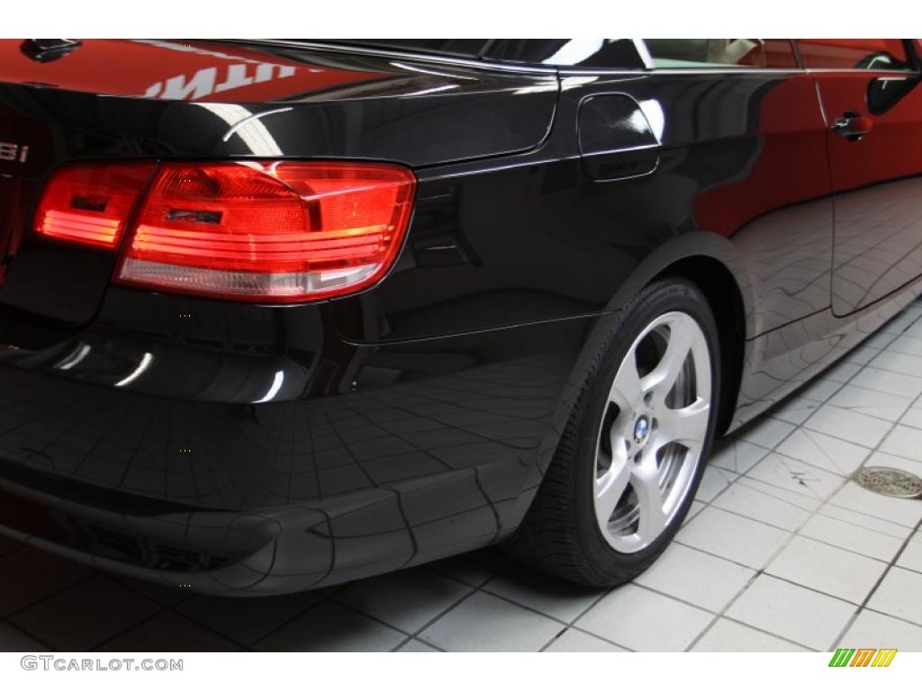 2008 3 Series 328i Convertible - Black Sapphire Metallic / Cream Beige photo #18