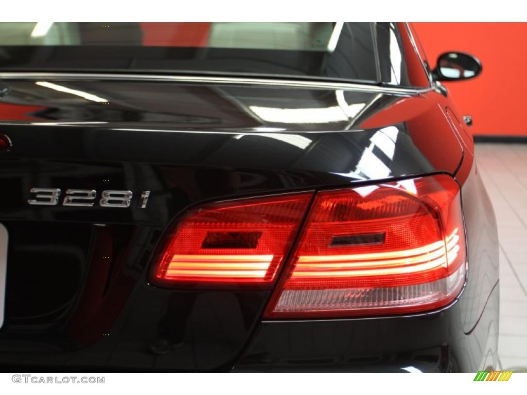 2008 3 Series 328i Convertible - Black Sapphire Metallic / Cream Beige photo #20