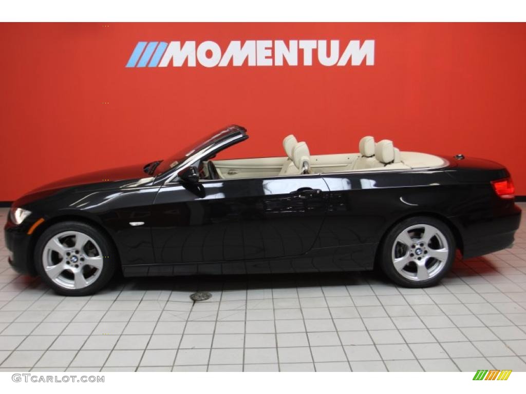 2008 3 Series 328i Convertible - Black Sapphire Metallic / Cream Beige photo #23