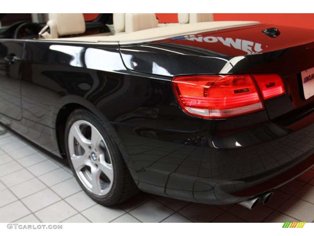 2008 3 Series 328i Convertible - Black Sapphire Metallic / Cream Beige photo #25