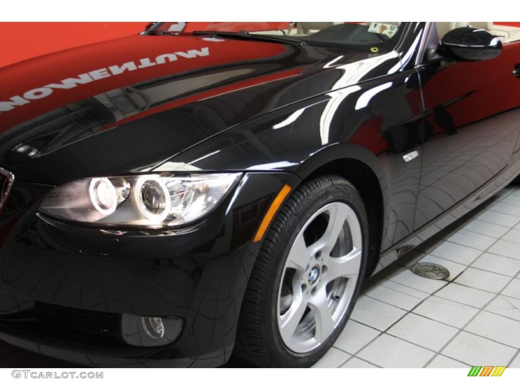 2008 3 Series 328i Convertible - Black Sapphire Metallic / Cream Beige photo #27