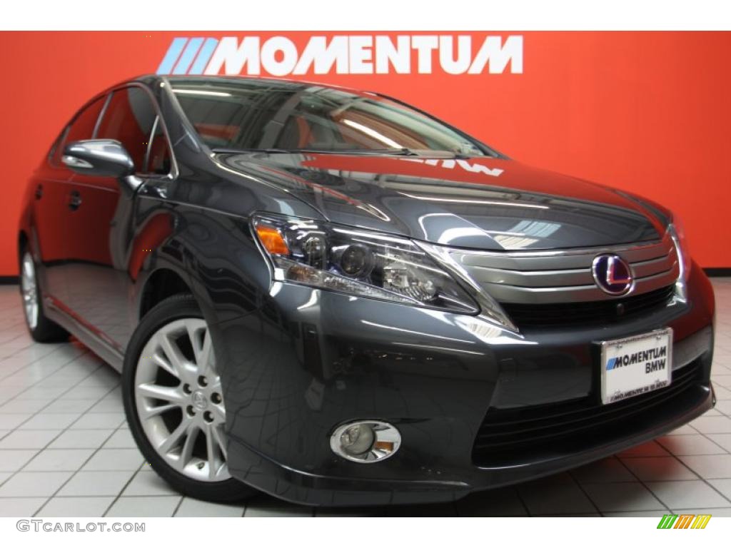 2010 HS 250h Hybrid Premium - Smoky Granite Mica / Black photo #1
