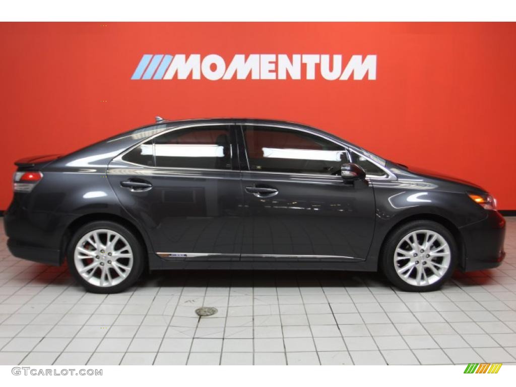 2010 HS 250h Hybrid Premium - Smoky Granite Mica / Black photo #4