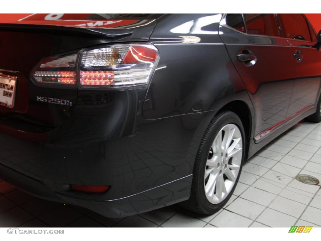 2010 HS 250h Hybrid Premium - Smoky Granite Mica / Black photo #15