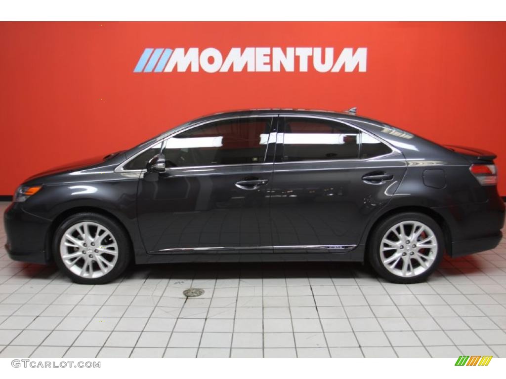 2010 HS 250h Hybrid Premium - Smoky Granite Mica / Black photo #22
