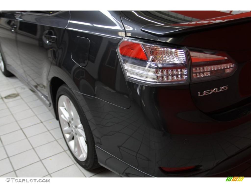 2010 HS 250h Hybrid Premium - Smoky Granite Mica / Black photo #24