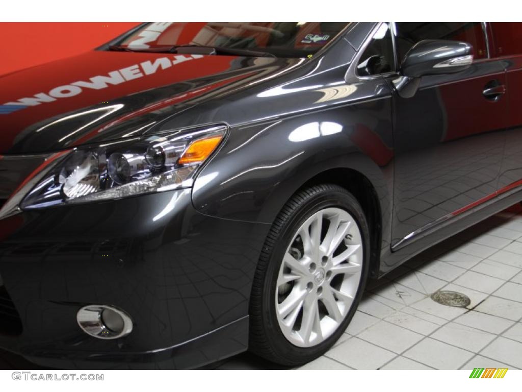 2010 HS 250h Hybrid Premium - Smoky Granite Mica / Black photo #26