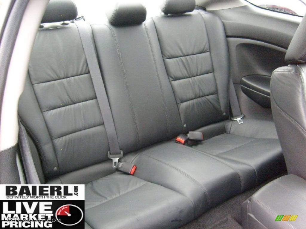 2008 Accord EX-L V6 Coupe - San Marino Red / Black photo #15