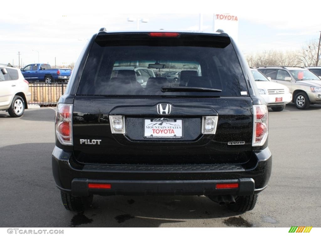 2008 Pilot EX-L 4WD - Formal Black / Gray photo #3