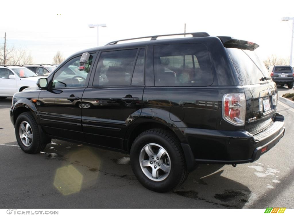 2008 Pilot EX-L 4WD - Formal Black / Gray photo #4