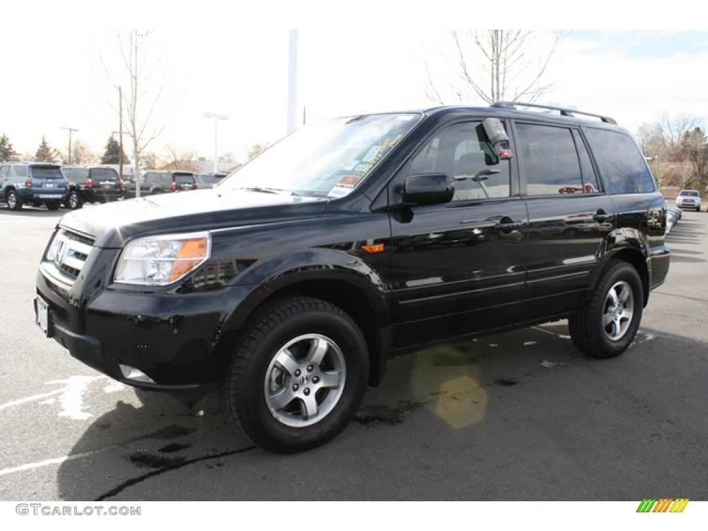 2008 Pilot EX-L 4WD - Formal Black / Gray photo #5