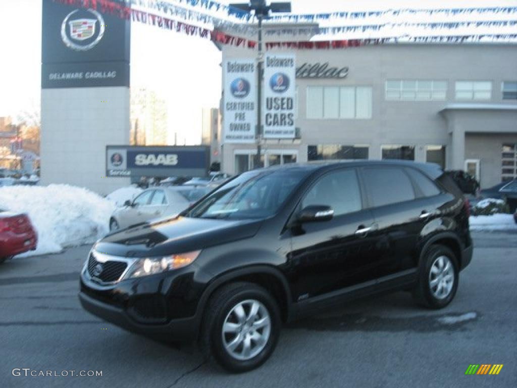 2011 Sorento LX AWD - Ebony Black / Gray photo #51