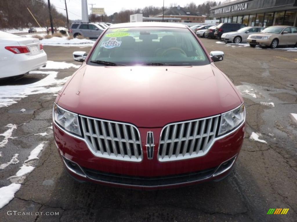 2010 MKZ AWD - Sangria Red Metallic / Light Camel photo #6