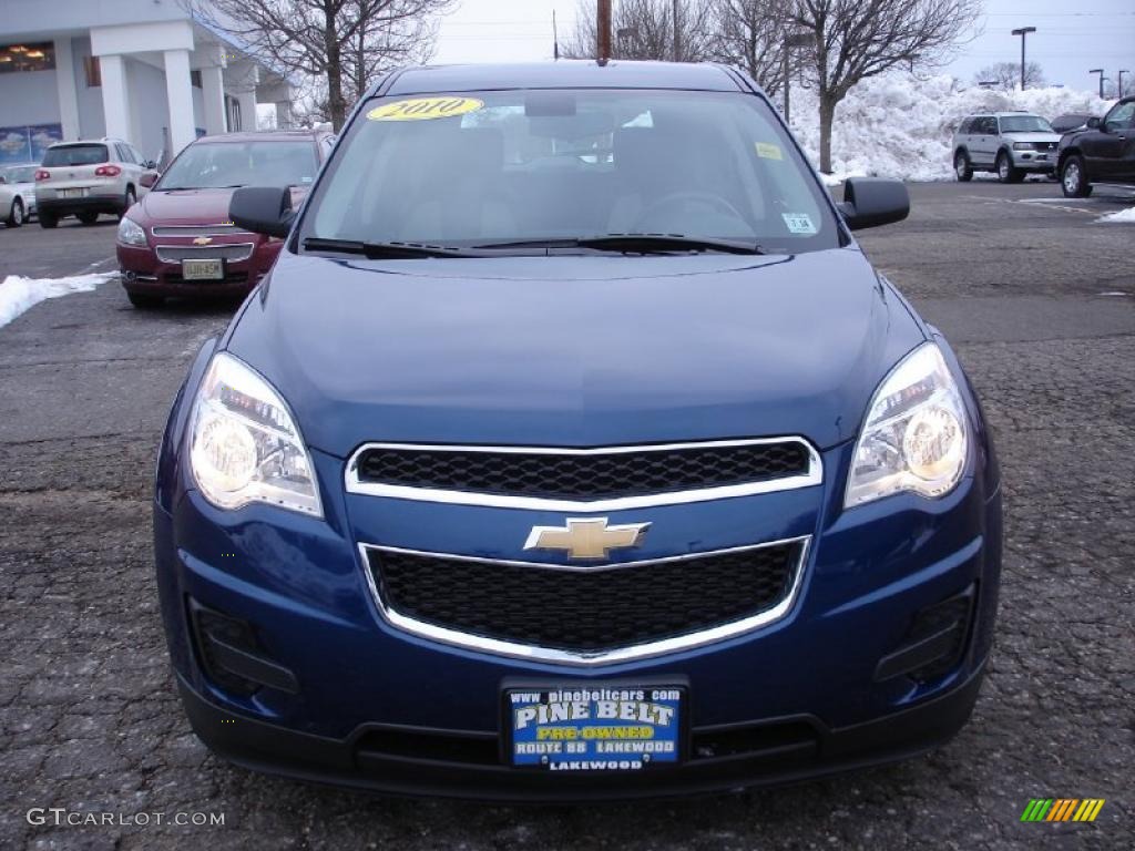 2010 Equinox LS - Navy Blue Metallic / Jet Black/Light Titanium photo #2