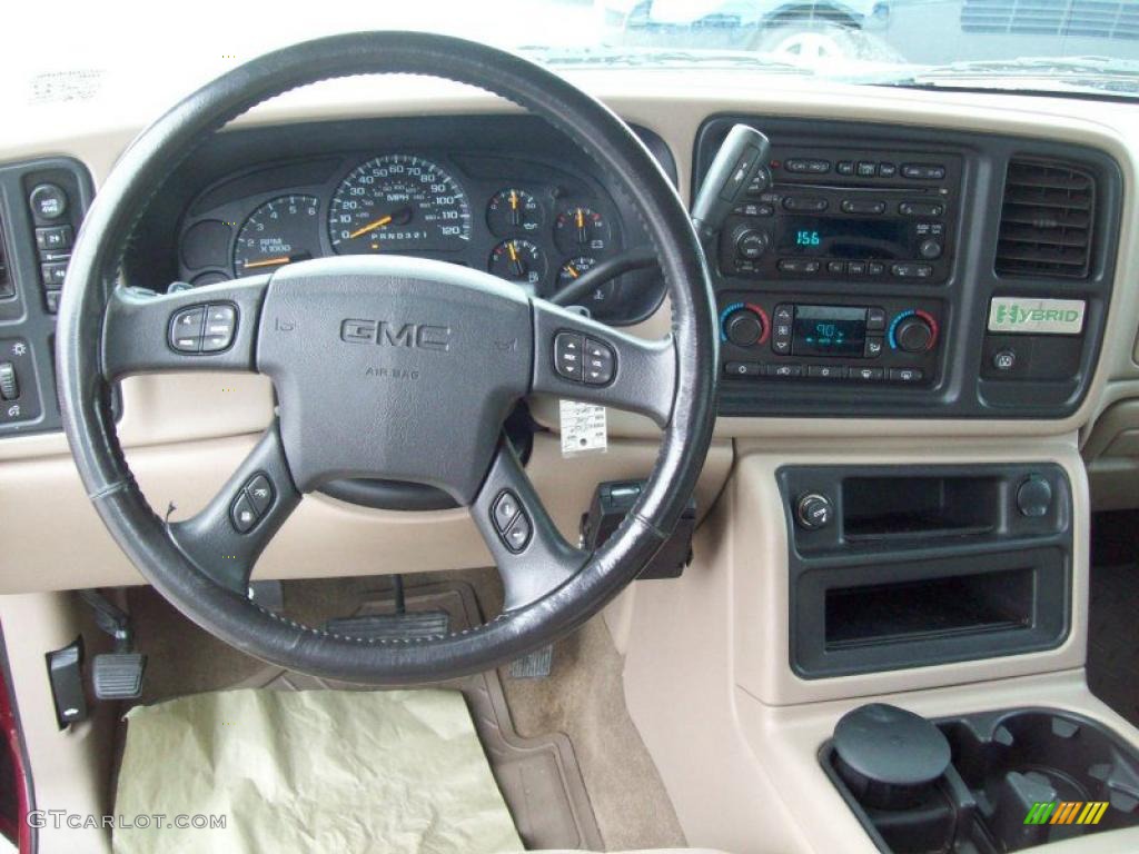 2006 Sierra 1500 SLE Hybrid Extended Cab 4x4 - Sport Red Metallic / Neutral photo #9