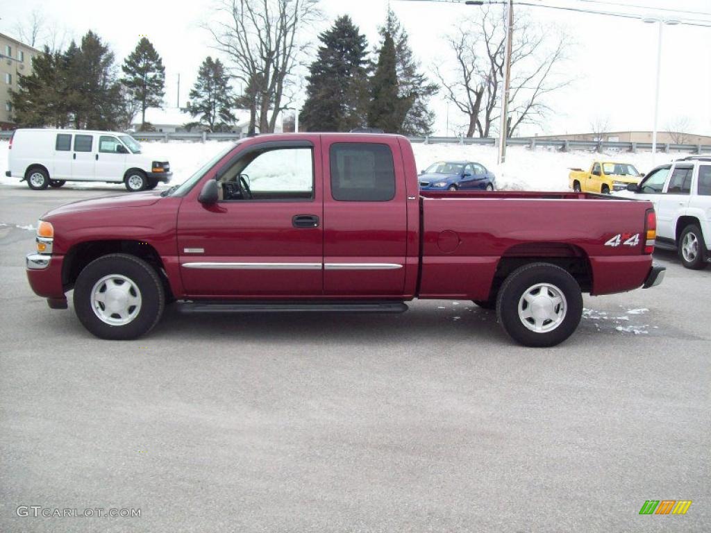 2006 Sierra 1500 SLE Hybrid Extended Cab 4x4 - Sport Red Metallic / Neutral photo #13