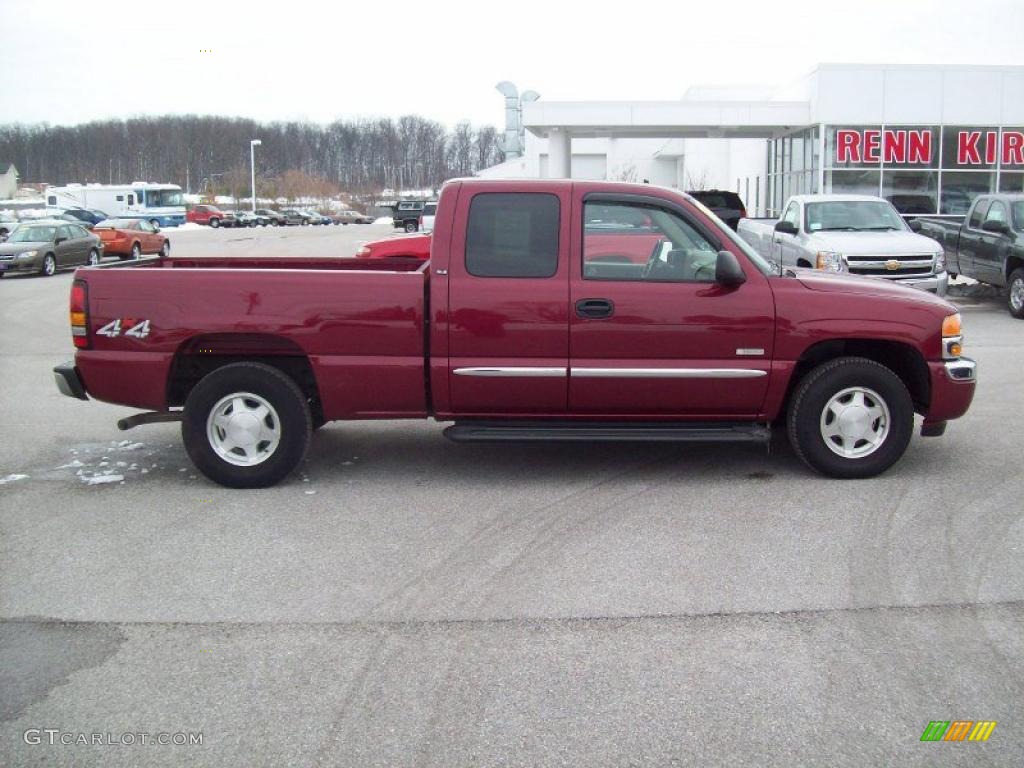 2006 Sierra 1500 SLE Hybrid Extended Cab 4x4 - Sport Red Metallic / Neutral photo #14