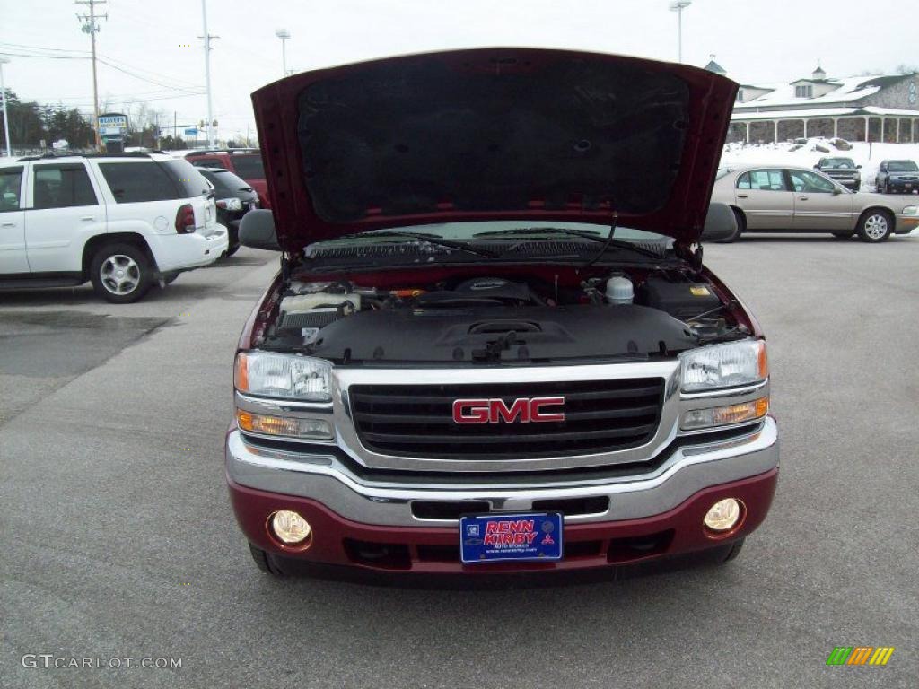 2006 Sierra 1500 SLE Hybrid Extended Cab 4x4 - Sport Red Metallic / Neutral photo #18