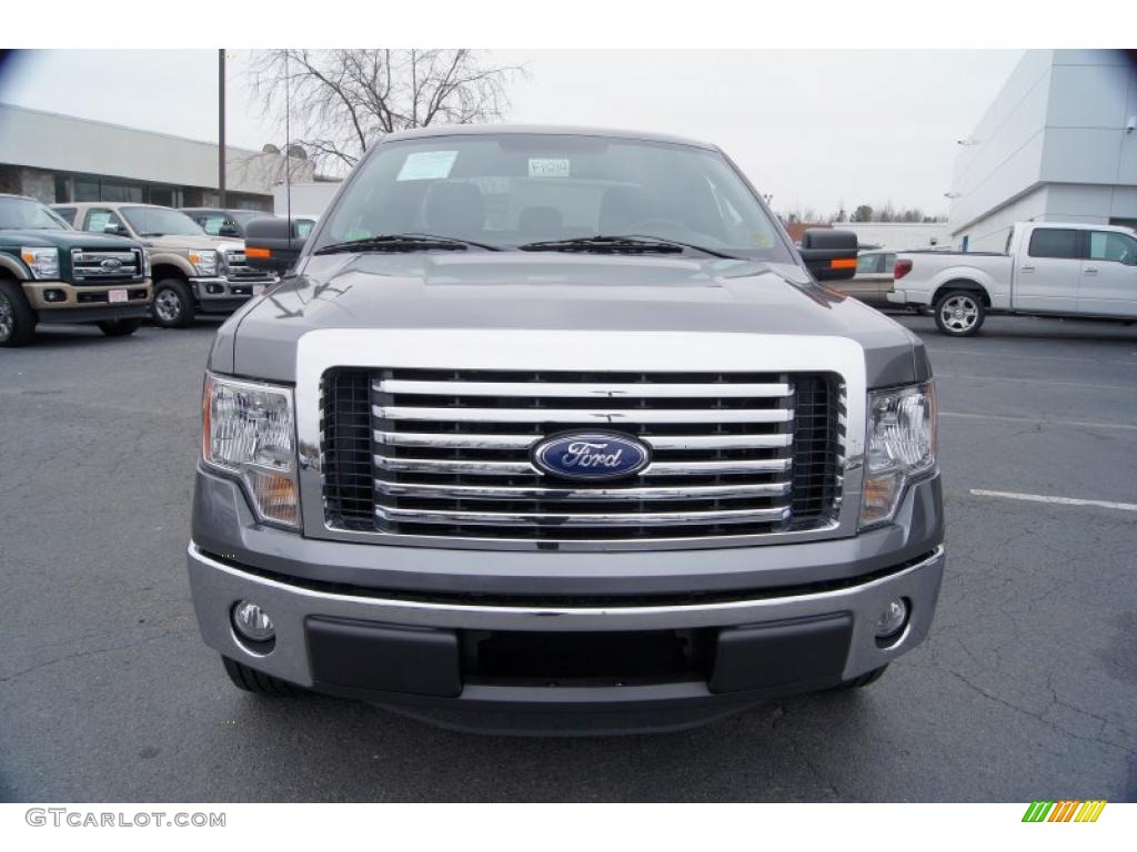 2011 F150 XLT SuperCab - Sterling Grey Metallic / Steel Gray photo #7