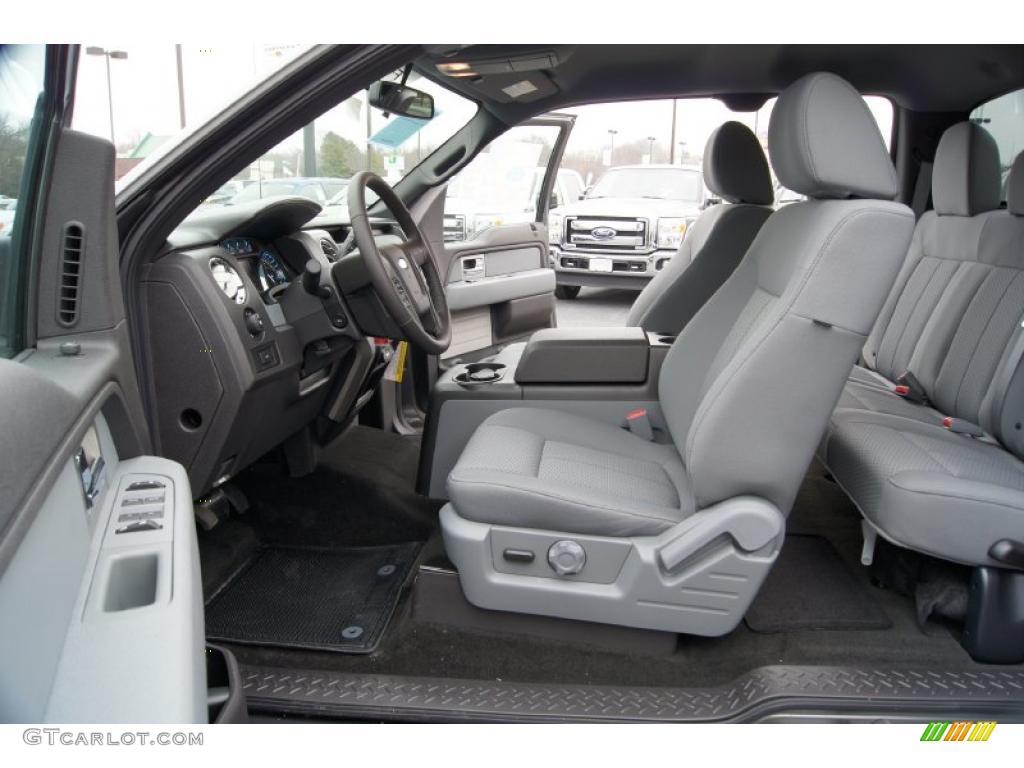 Steel Gray Interior 2011 Ford F150 XLT SuperCab Photo #44523691