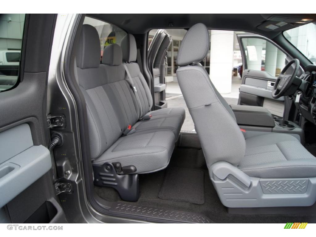Steel Gray Interior 2011 Ford F150 XLT SuperCab Photo #44523739