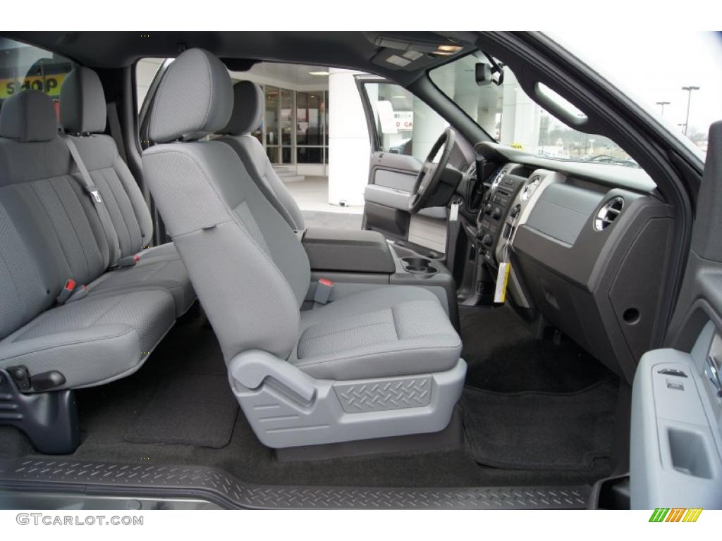 Steel Gray Interior 2011 Ford F150 XLT SuperCab Photo #44523755