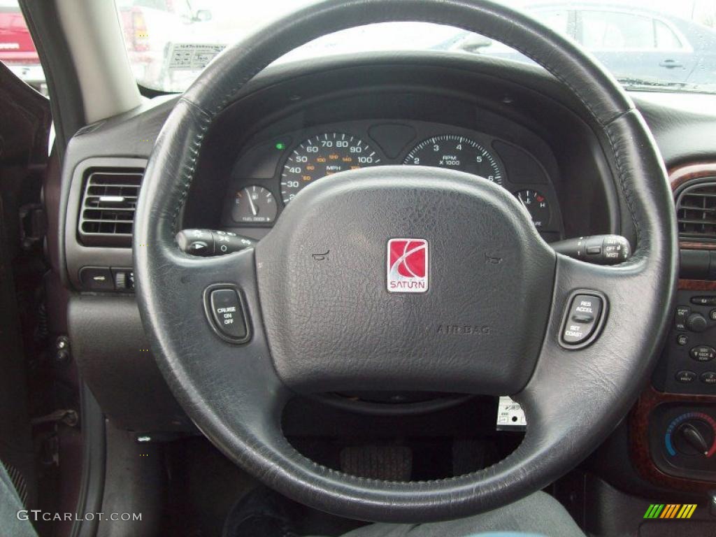 2000 Saturn L Series LS2 Sedan Black Steering Wheel Photo #44524103
