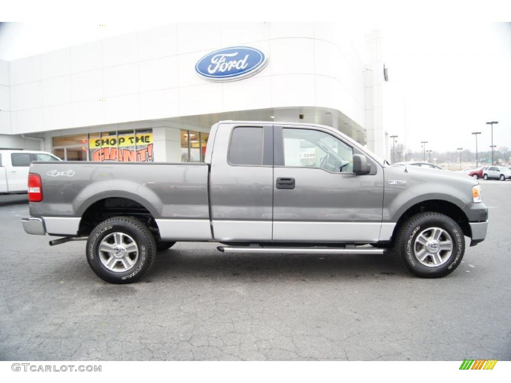 2005 F150 XLT SuperCab 4x4 - Dark Shadow Grey Metallic / Medium Flint Grey photo #2