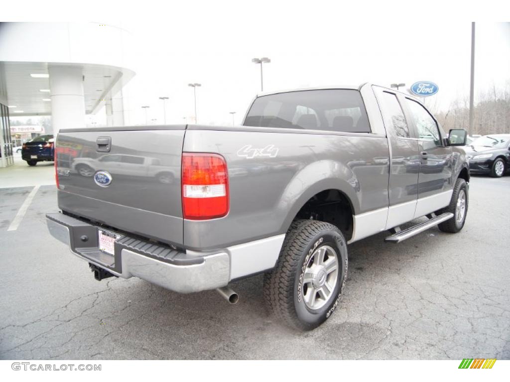 2005 F150 XLT SuperCab 4x4 - Dark Shadow Grey Metallic / Medium Flint Grey photo #3