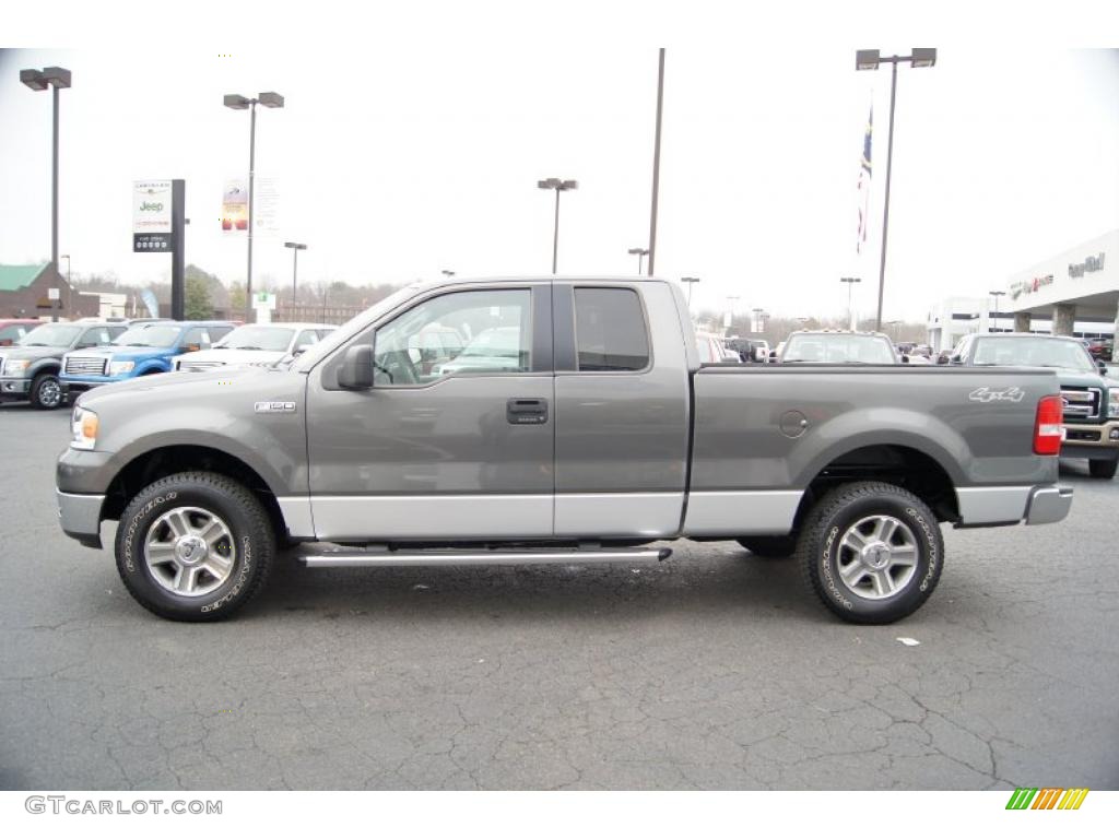 2005 F150 XLT SuperCab 4x4 - Dark Shadow Grey Metallic / Medium Flint Grey photo #5