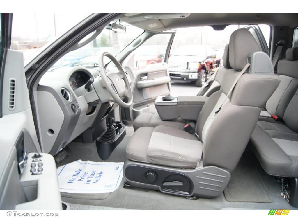 2005 F150 XLT SuperCab 4x4 - Dark Shadow Grey Metallic / Medium Flint Grey photo #8