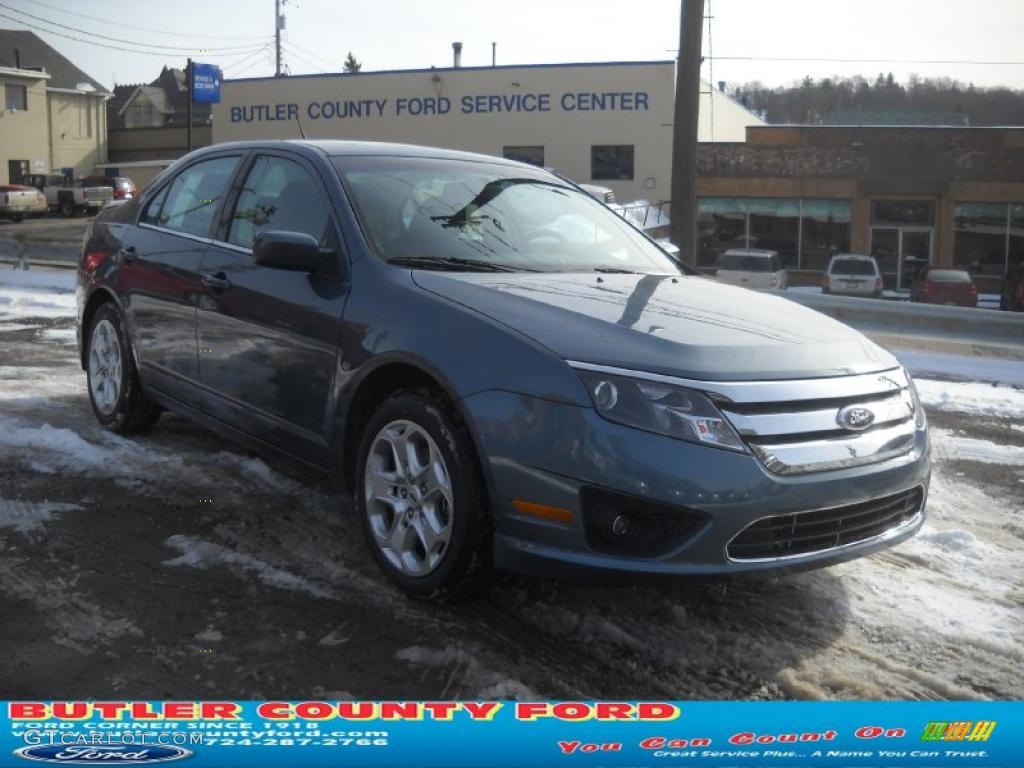 2011 Fusion SE - Steel Blue Metallic / Charcoal Black photo #1