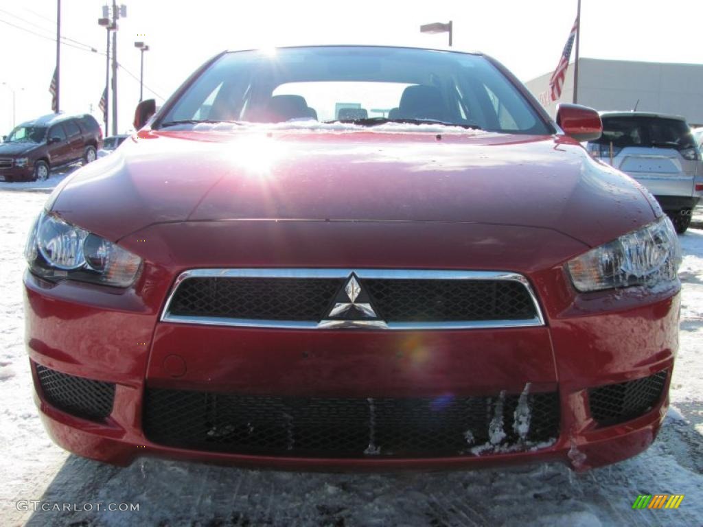 2010 Lancer ES - Rally Red Metallic / Black photo #18