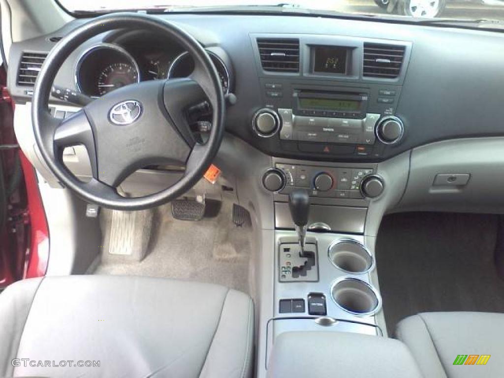 2008 Highlander  - Salsa Red Pearl / Ash Gray photo #5