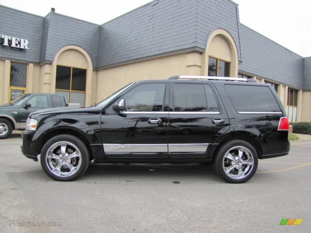 2007 Navigator Ultimate - Black / Charcoal/Caramel photo #4