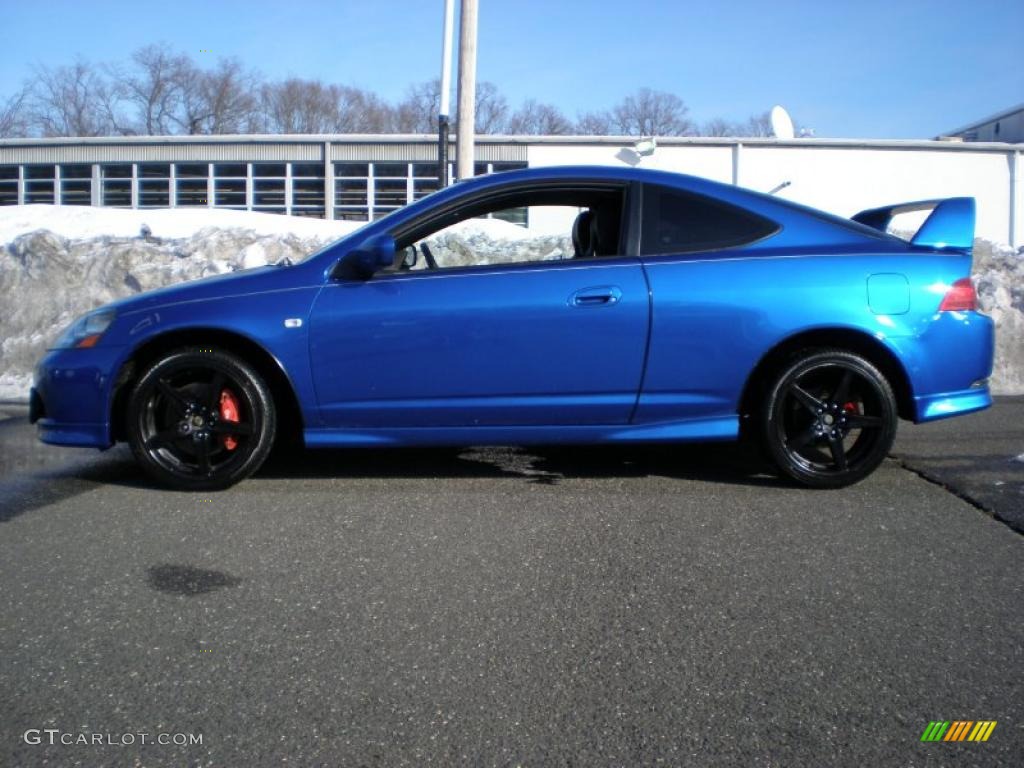 2006 RSX Type S Sports Coupe - Vivid Blue Pearl / Ebony photo #4